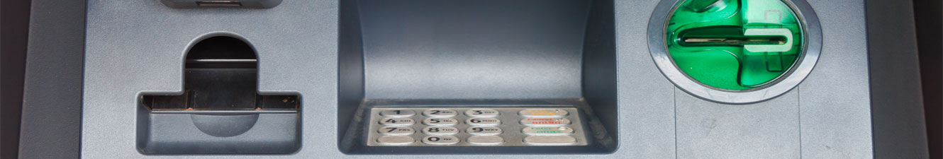Front of ATM Machine