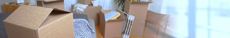 Moving boxes inside of a room